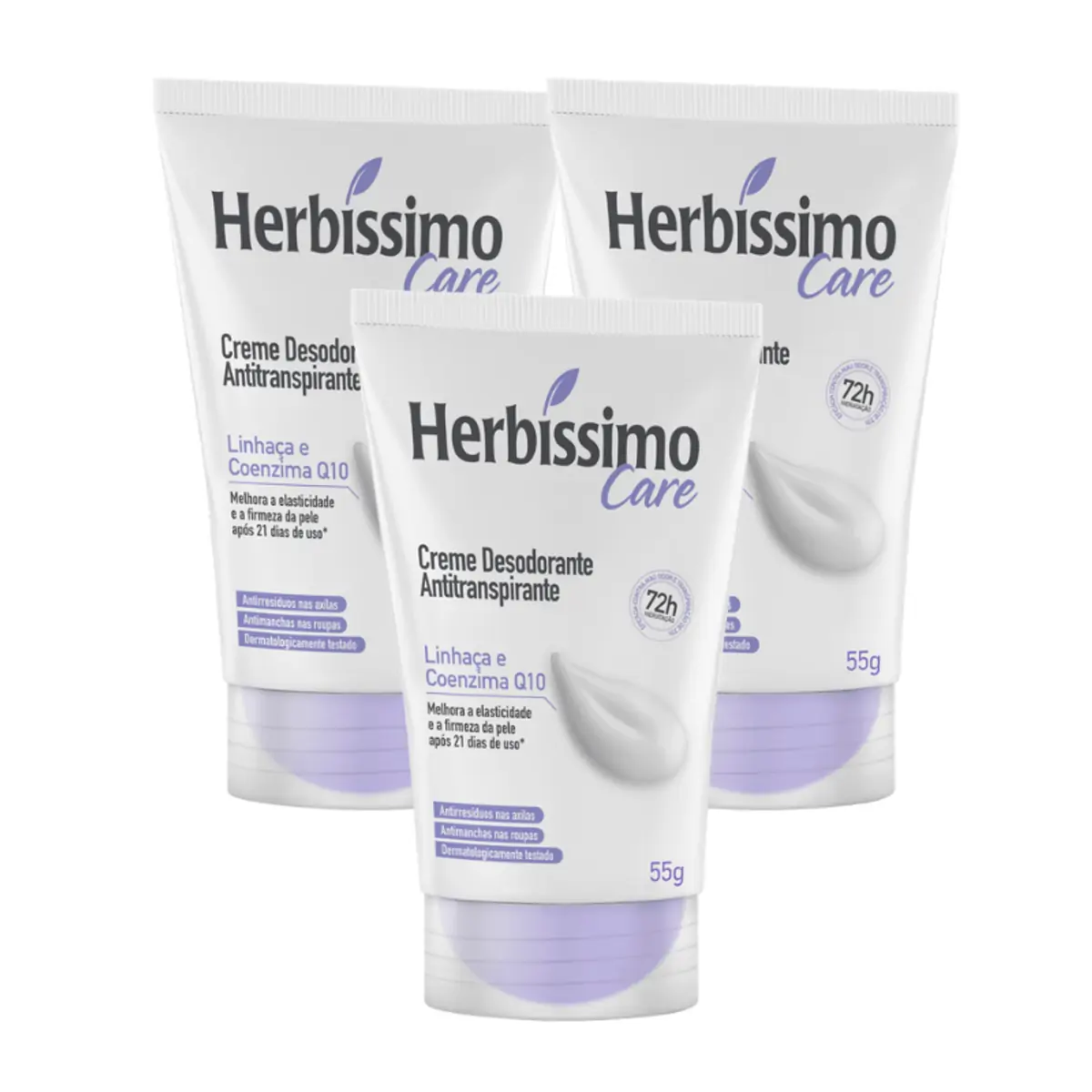 DESODORANTE CREME HERBISSIMO LINHACA E COENZIMA Q10 55G