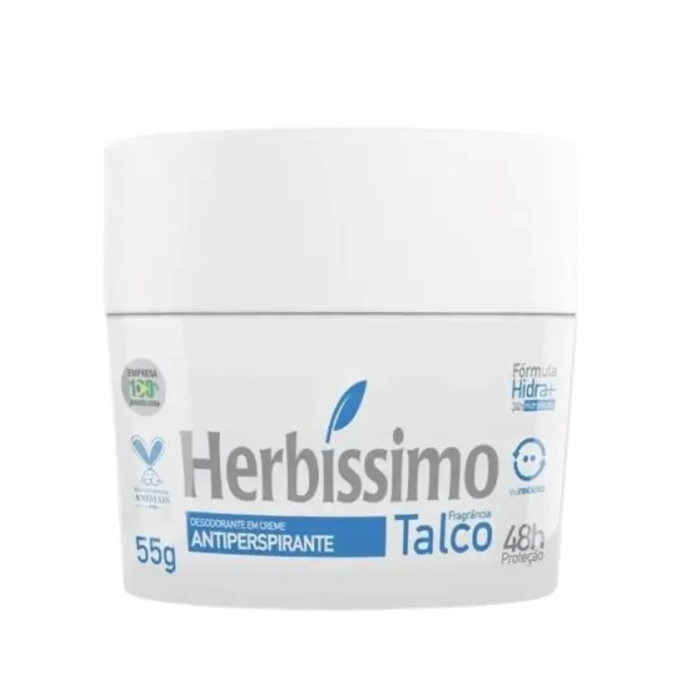 DESODORANTE CREME HERBISSIMO TALCO 55G