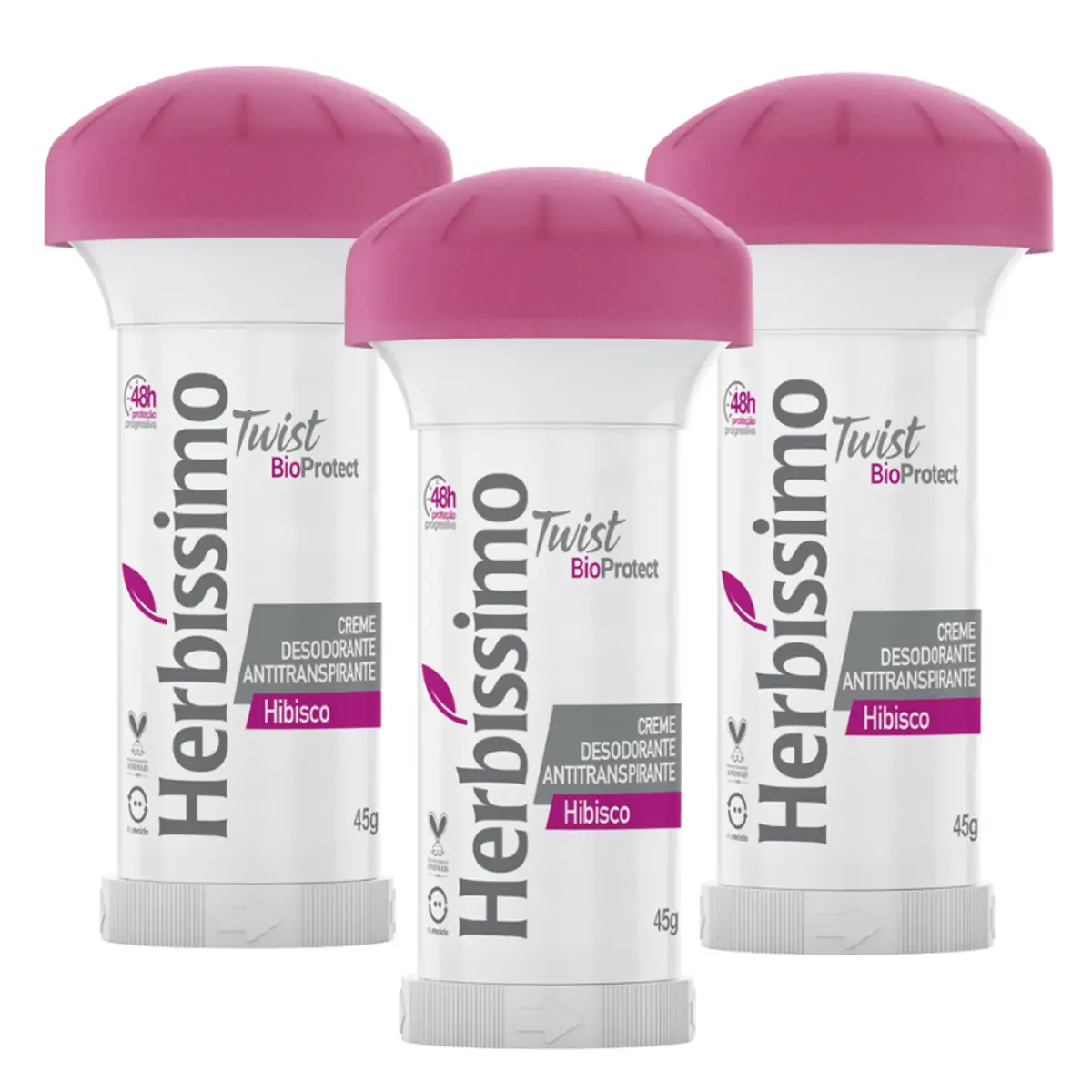 DESODORANTE CREME HERBISSIMO TWIST HIBISCO 45G