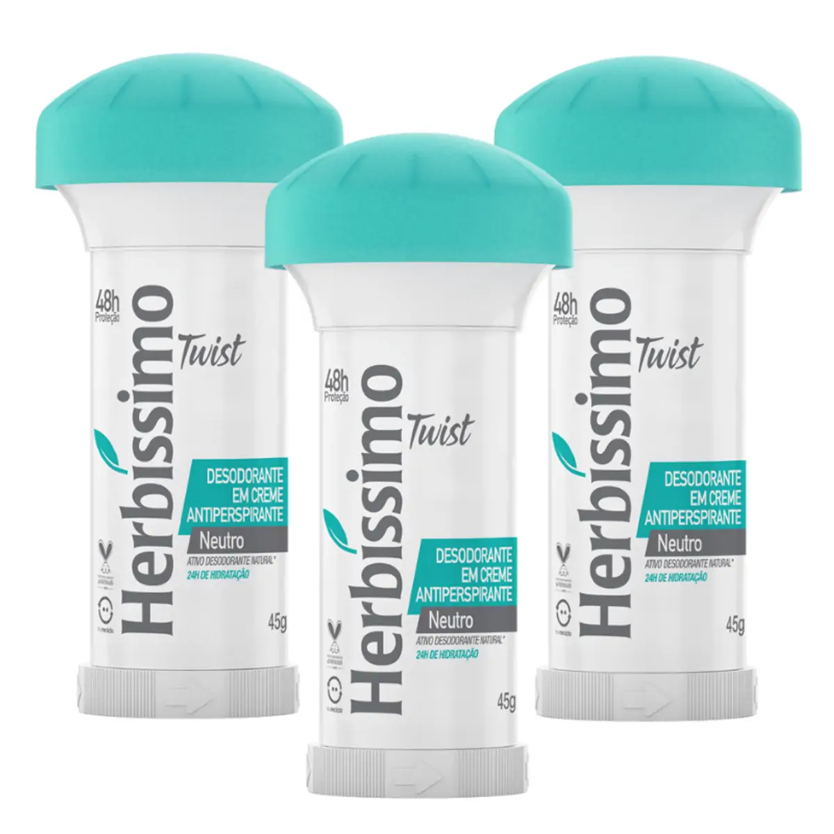 DESODORANTE CREME HERBISSIMO TWIST NEUTRO 45G