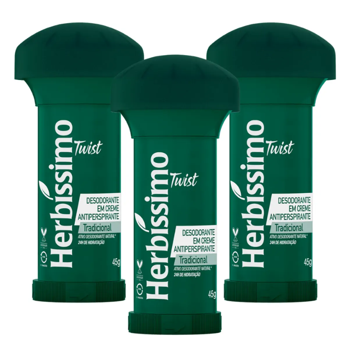 DESODORANTE CREME HERBISSIMO TWIST TRADICIONAL 45G