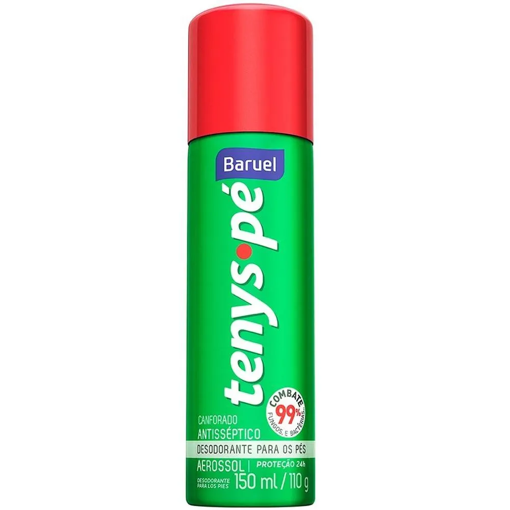 DESODORANTE PARA OS PES TENYS PE BARUEL AEROSSOL CANFORADO 110G