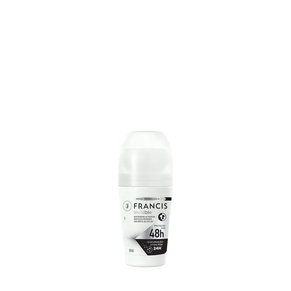 DESODORANTE ROLL ON FRANCIS FEMININO CLASSICO PRETO 50ML