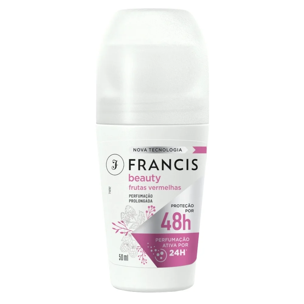 DESODORANTE ROLL ON FRANCIS FEMININO CLASSICO VERMELHO 50ML