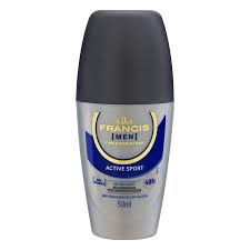 DESODORANTE ROLL ON FRANCIS MASCULINO ACTIVE AZUL 50ML