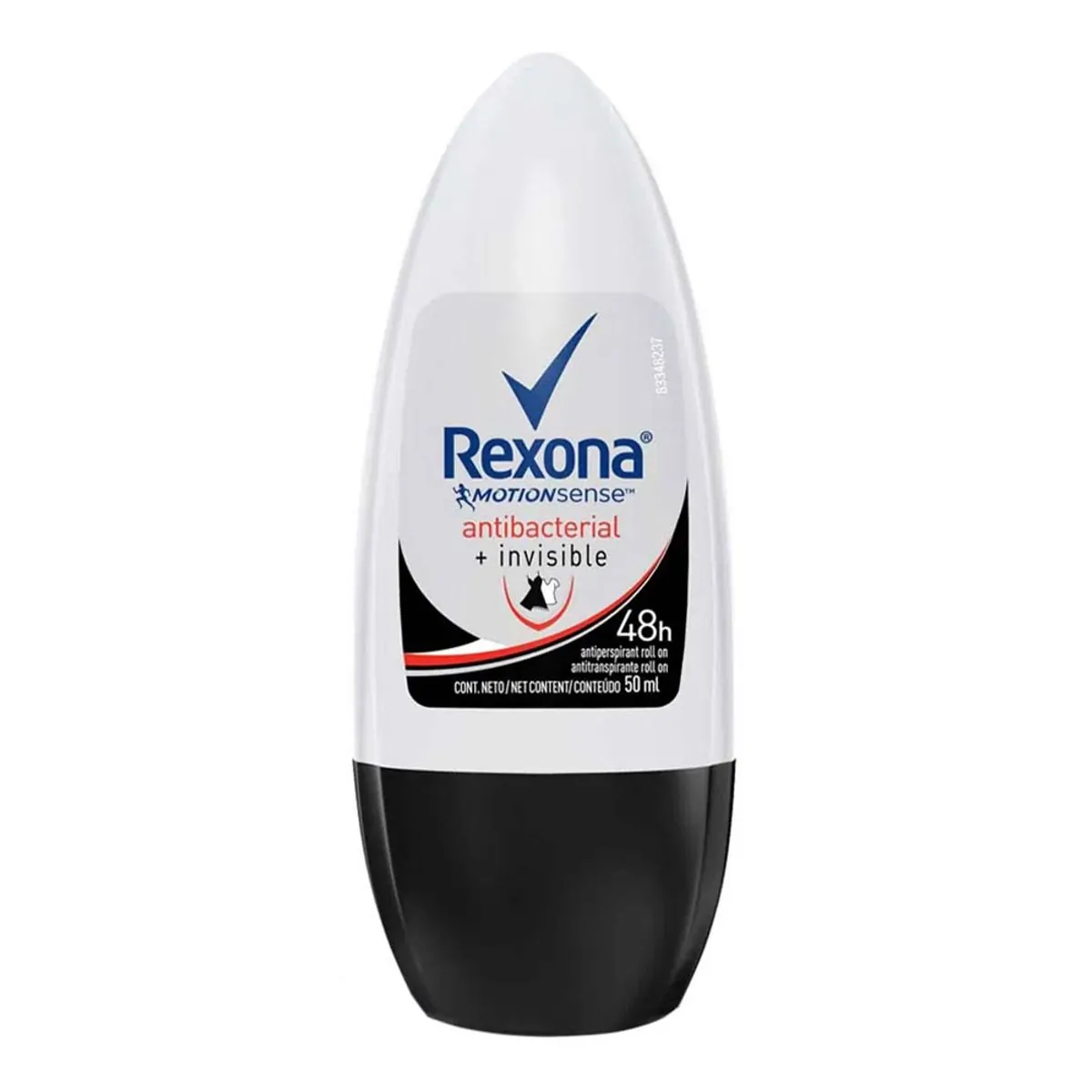 DESODORANTE ROLL ON REXONA WOMEN ANTIBACTERIAL INVISIBLE 50ML