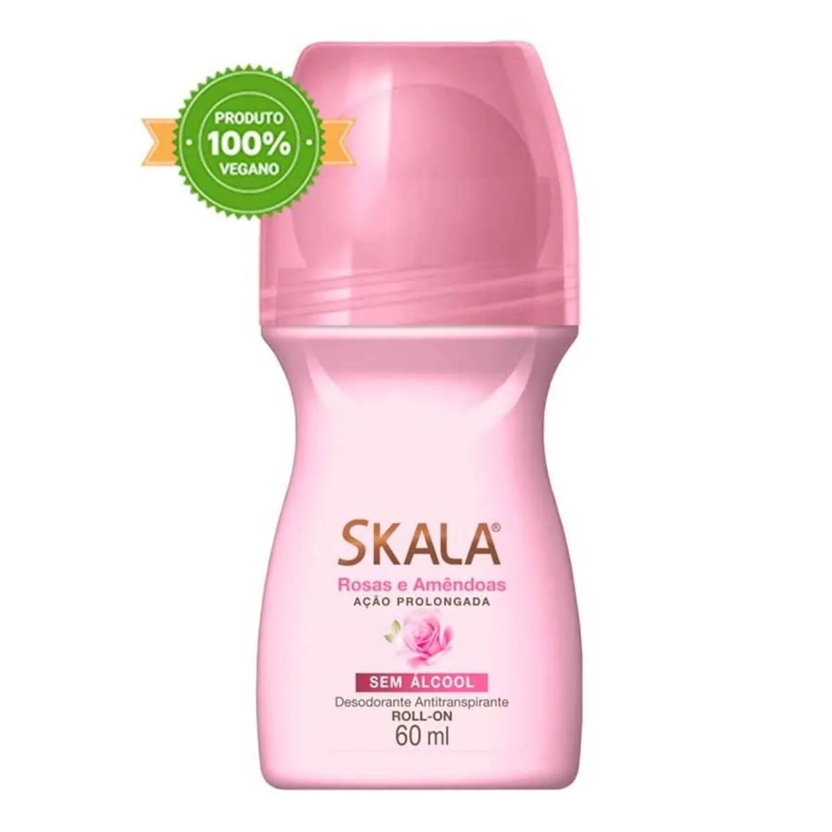 DESODORANTE ROLL ON SKALA ROSAS E AMENDOAS 60ML