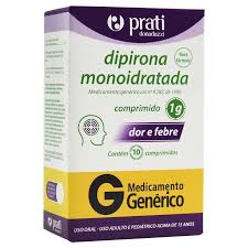 DIPIRONA SODICA 1000MG PRATI DONADUZZI GENERICO CAIXA COM 10 COMPRIMIDOS