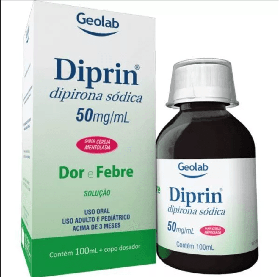 DIPRIN 50MG SOLUCAO ORAL GEOLAB FRASCO COM 100ML