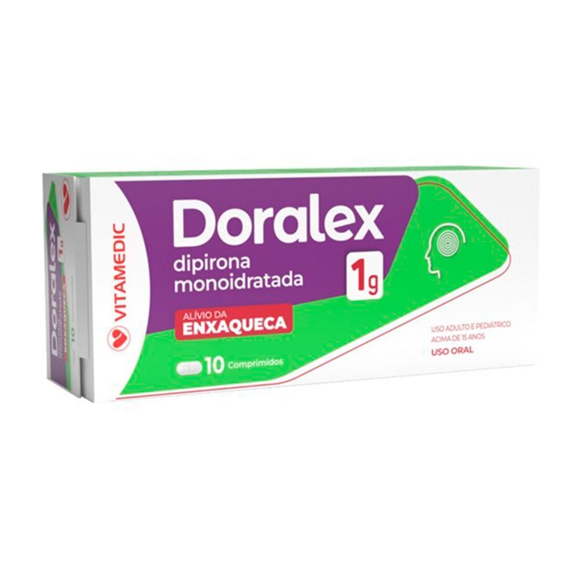 DORALEX 1G CAIXA COM 10 COMPRIMIDOS
