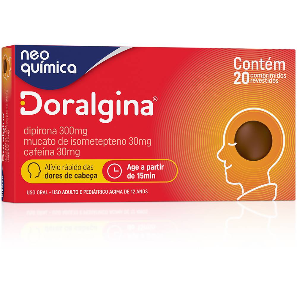 Thumbnail de DORALGINA CAIXA COM 20 COMPRIMIDOS EMBALAGEM MULTIPACK
