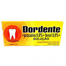 DORDENTE 8+0,008ML/ML SOLUCAO TOPICA FRASCO COM 3ML