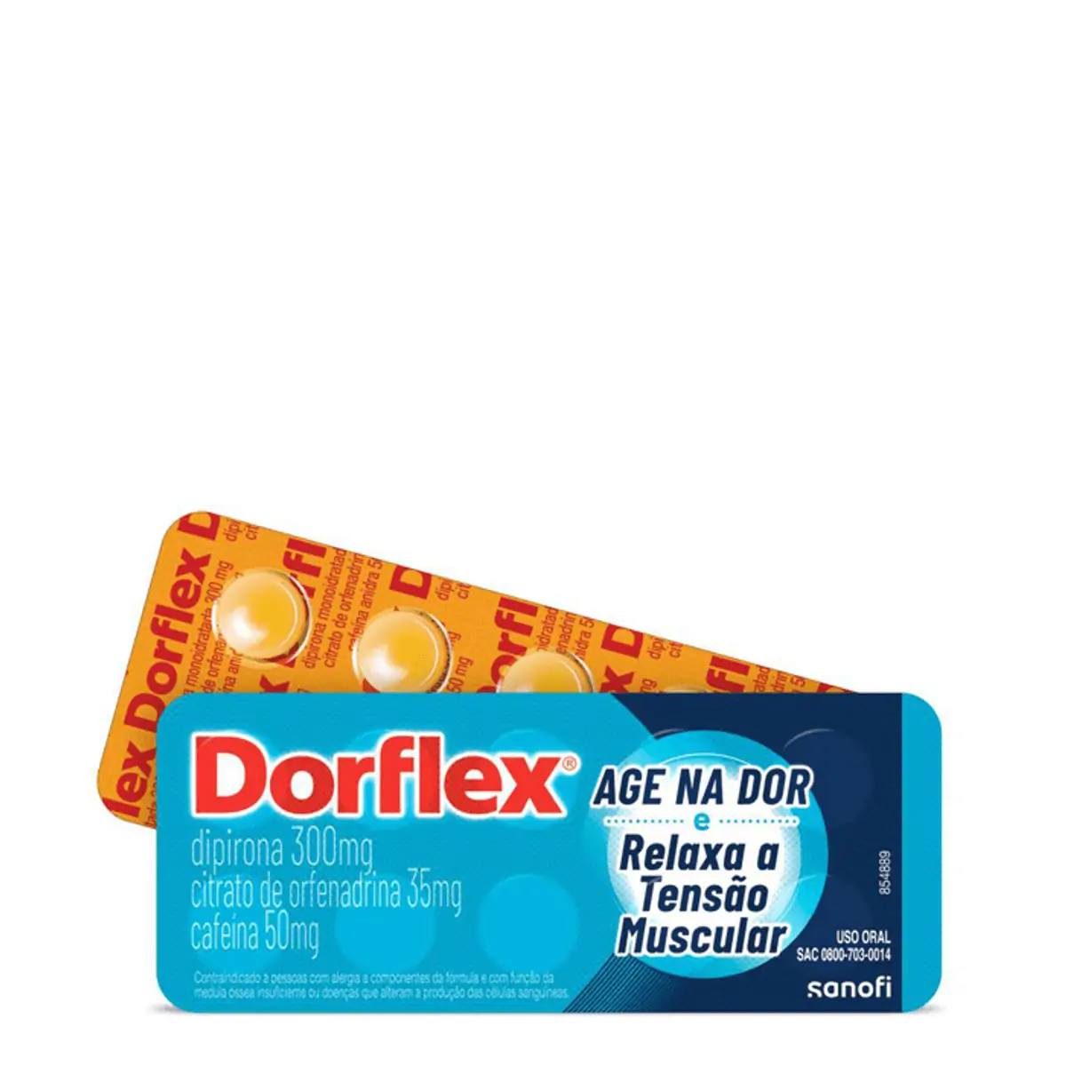 DORFLEX 300MG+35MG+50MG CARTELA COM 10 COMPRIMIDOS