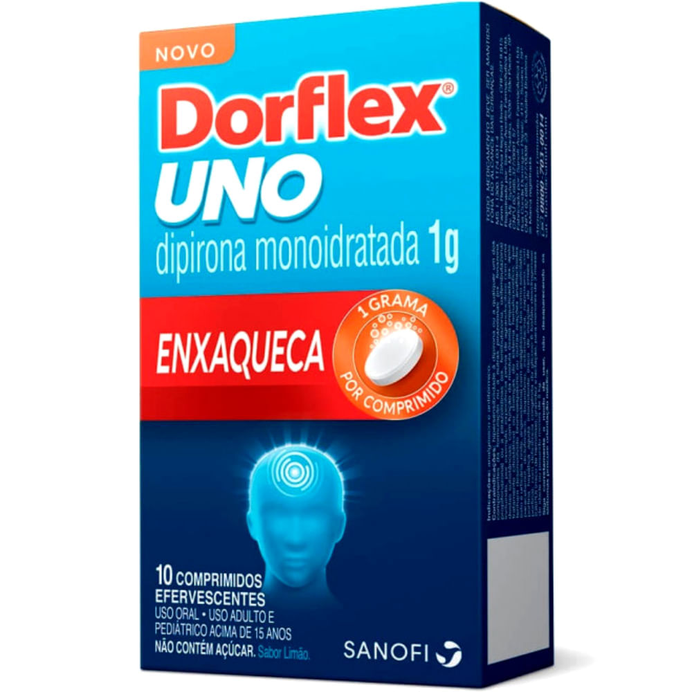 Thumbnail de DORFLEX UNO 1G STRIP COM 10 COMPRIMIDOS EFERVESCENTES