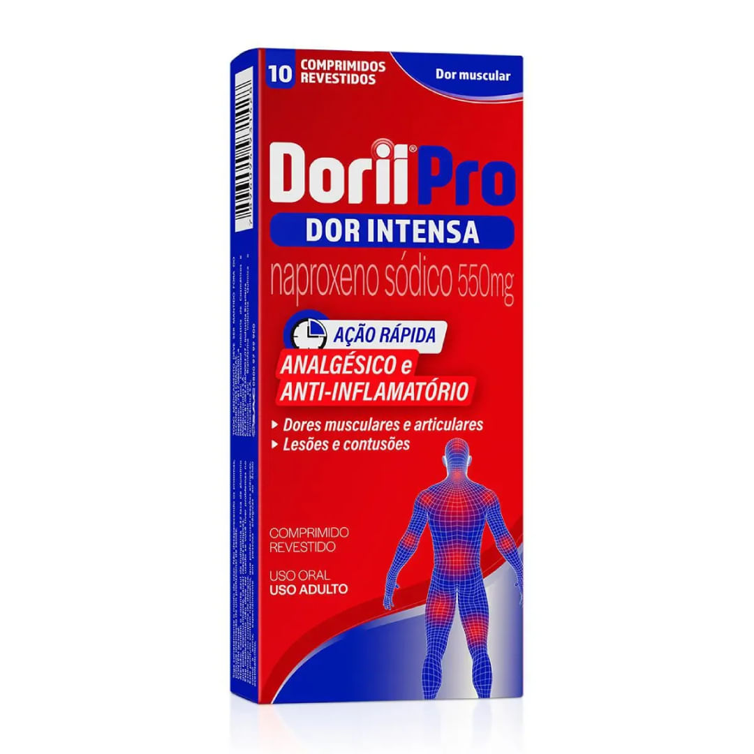 Thumbnail de DORII PRO 550MG CAIXA COM 10 COMPRIMIDOS REVESTIDOS