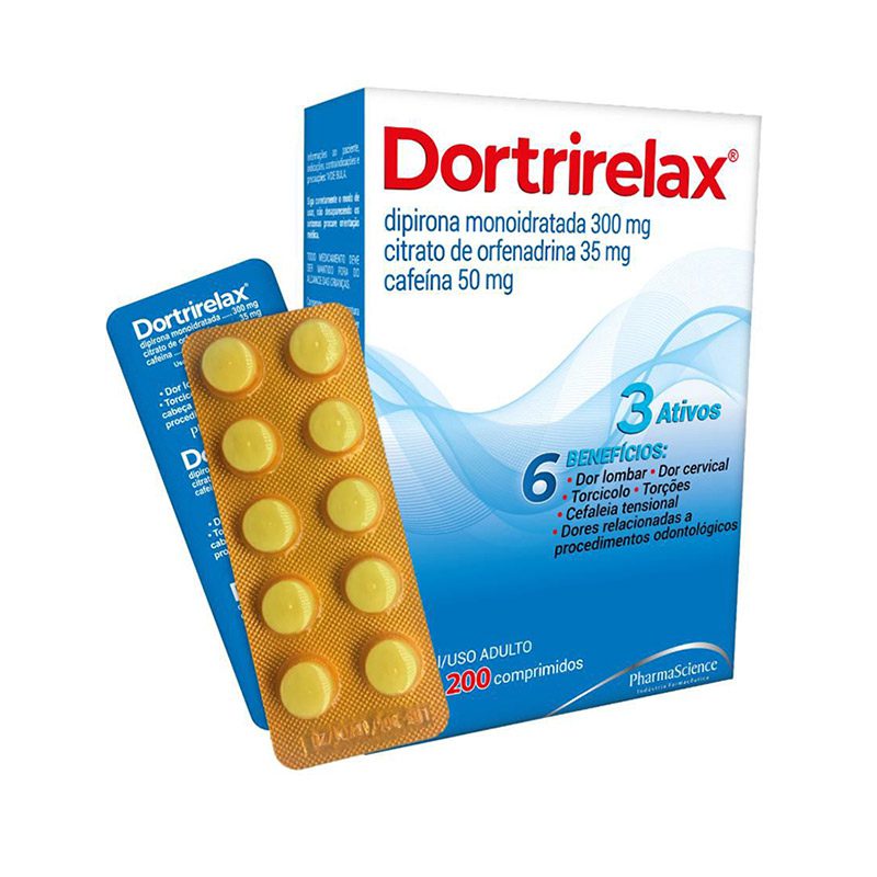 DORTRIRELAX CARTELA COM 10 COMPRIMIDOS