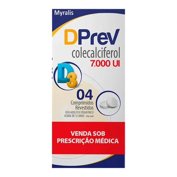 DPREV 7000UI CAIXA COM 4 COMPRIMIDOS REVESTIDOS