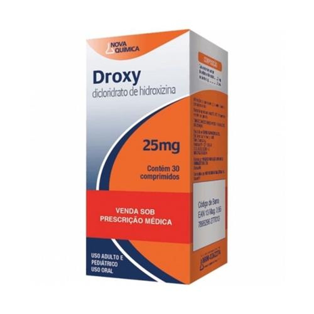 DROXY 25MG CAIXA COM 30 COMPRIMIDOS