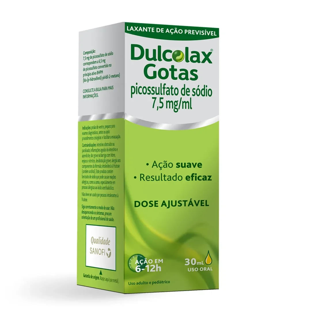 DULCOLAX 7,5MG/ML SOLUCAO ORAL FRASCO GOTAS COM 30ML