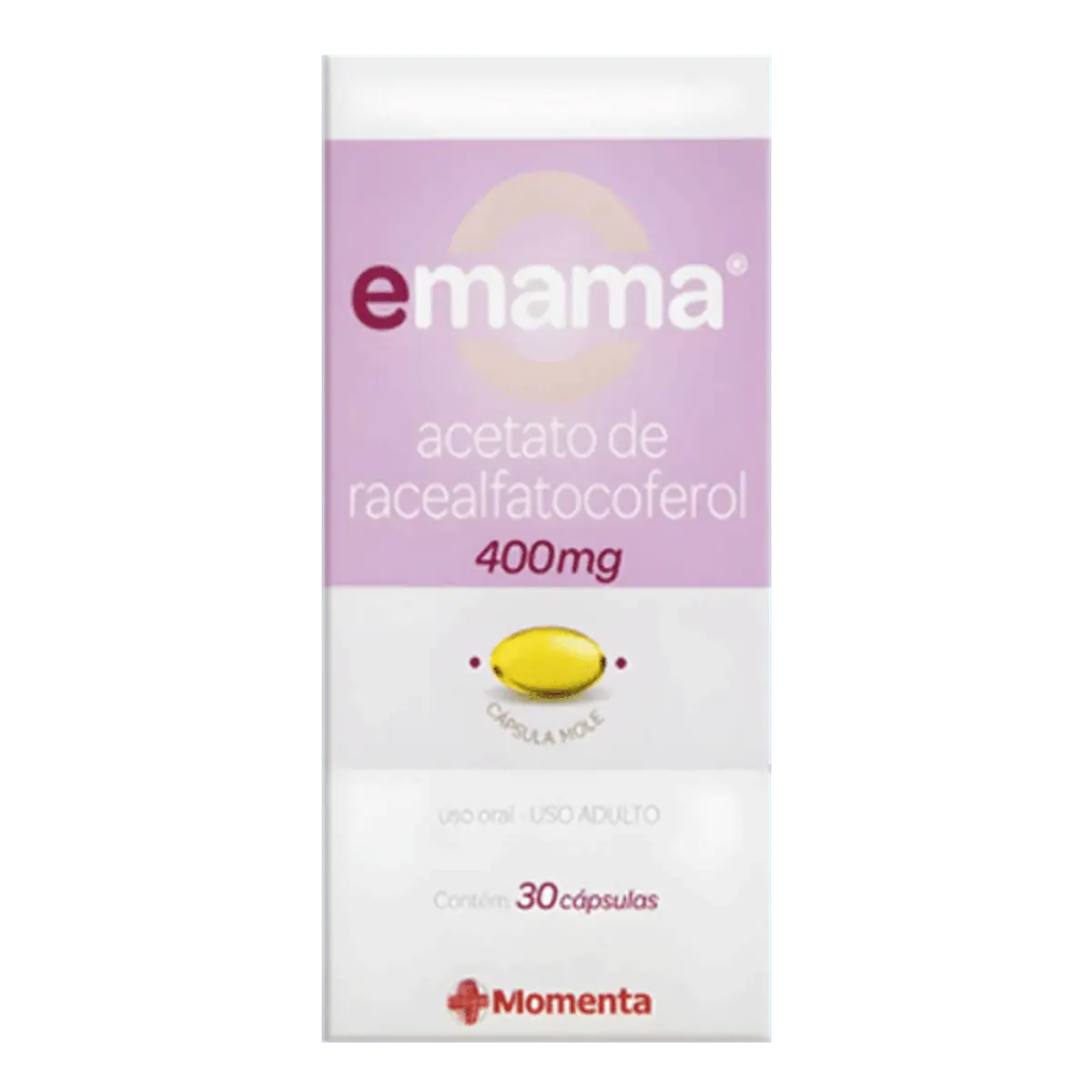 EMAMA 400MG CAIXA COM 30 CAPSULAS MOLES