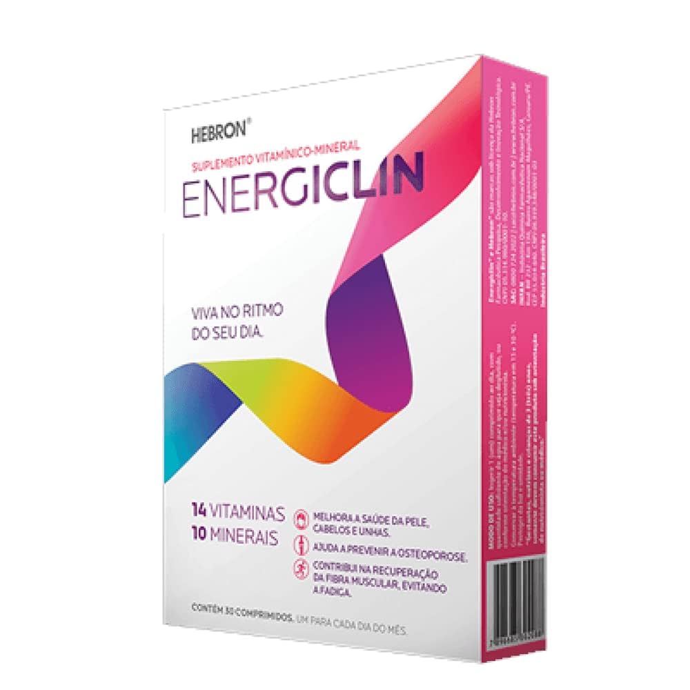 ENERGICLIN CAIXA COM 30 COMPRIMIDOS
