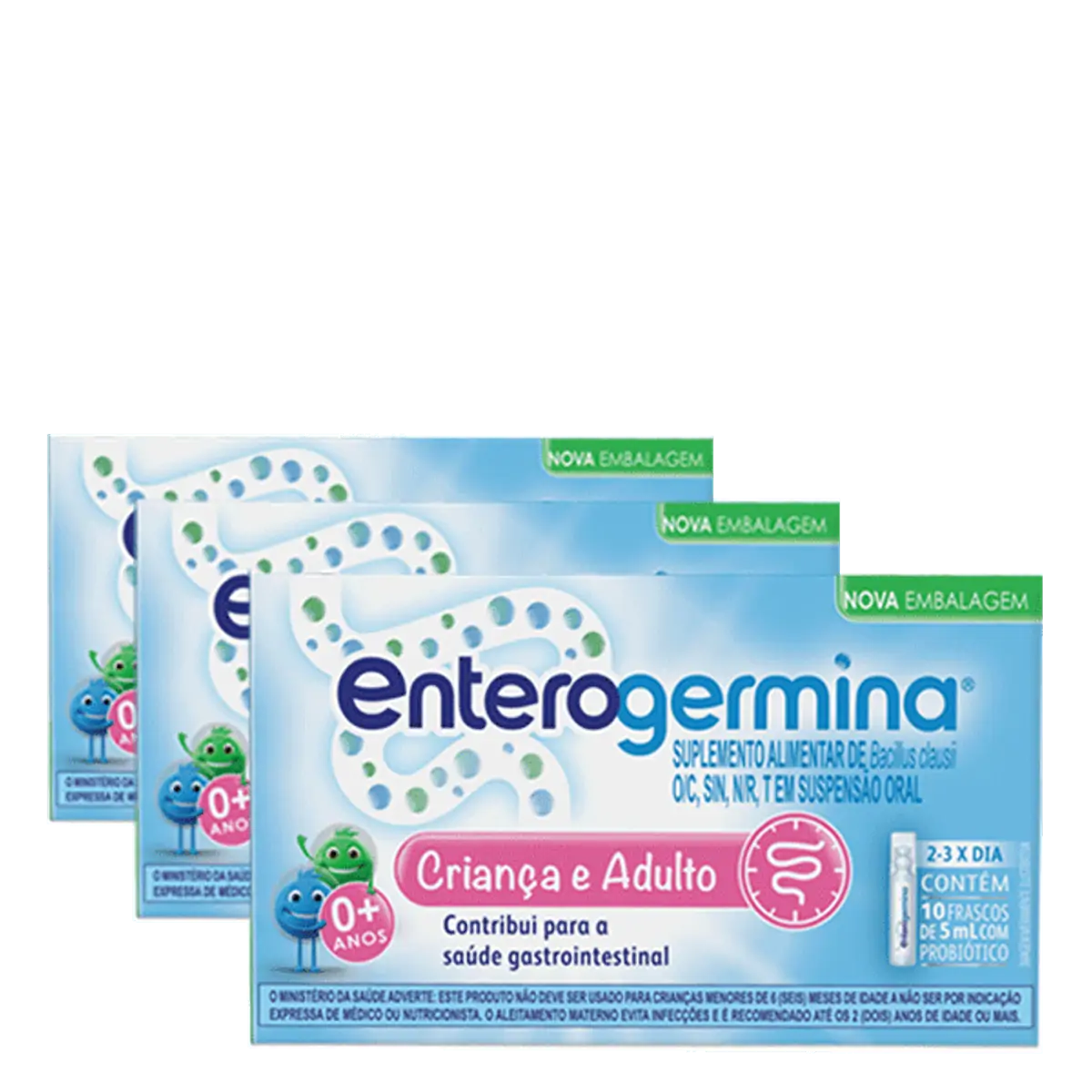 Thumbnail de ENTEROGERMINA 2 BILHOES UFC/5ML SUSPENSAO PROBIOTICA ORAL COM 10 FRASCOS