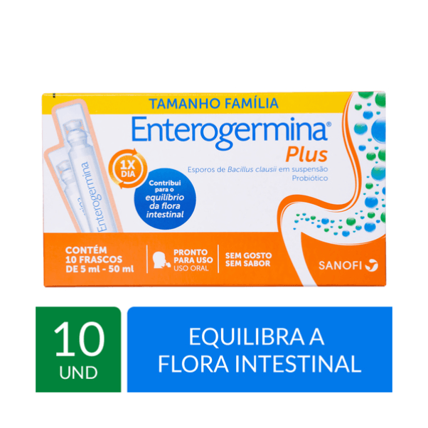 Thumbnail de ENTEROGERMINA PLUS 4 BILHOES UFC/5ML CAIXA COM 10 FRASCOS