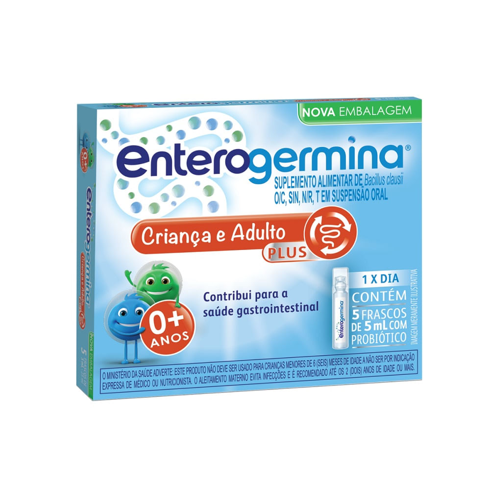 Thumbnail de ENTEROGERMINA PLUS 4 BILHOES UFC/5ML CAIXA COM 5 FRASCOS