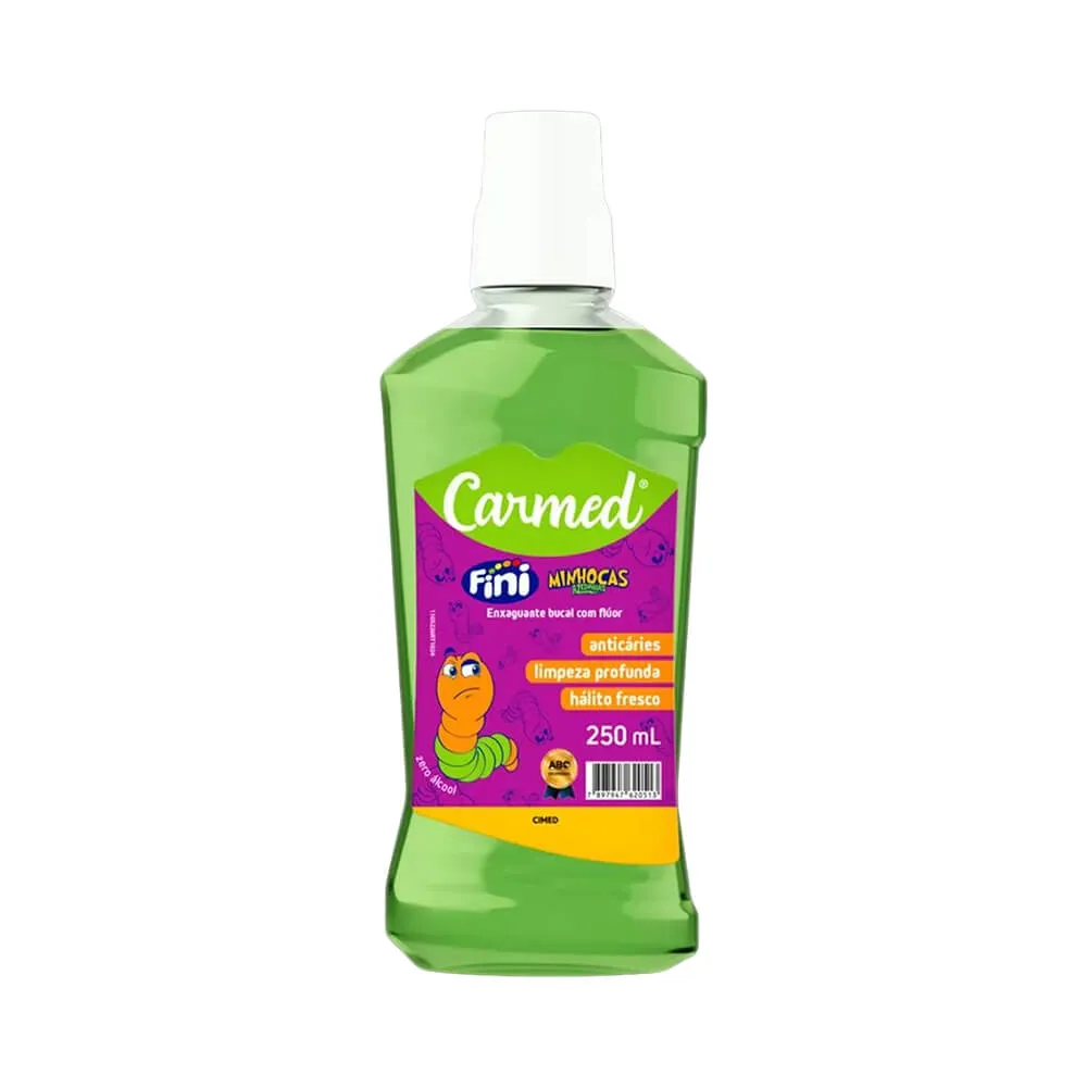 ENXAGUANTE BUCAL CARMED FINI MINHOCAS 250ML CIMED