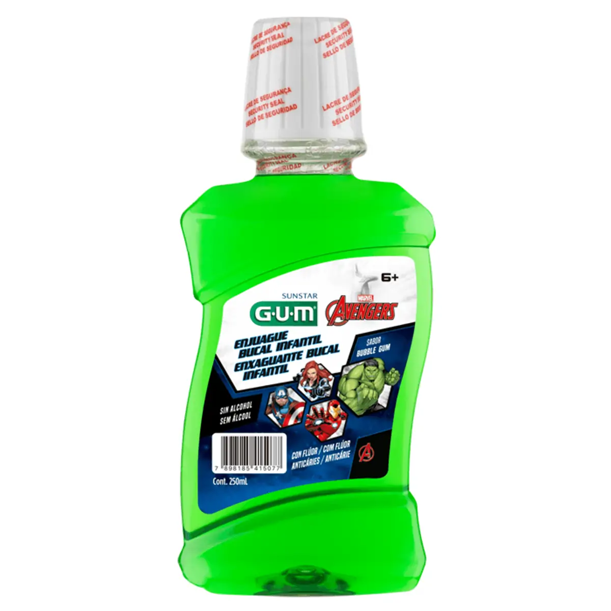 ENXAGUANTE BUCAL INFANTIL GUM AVENGERS 250ML