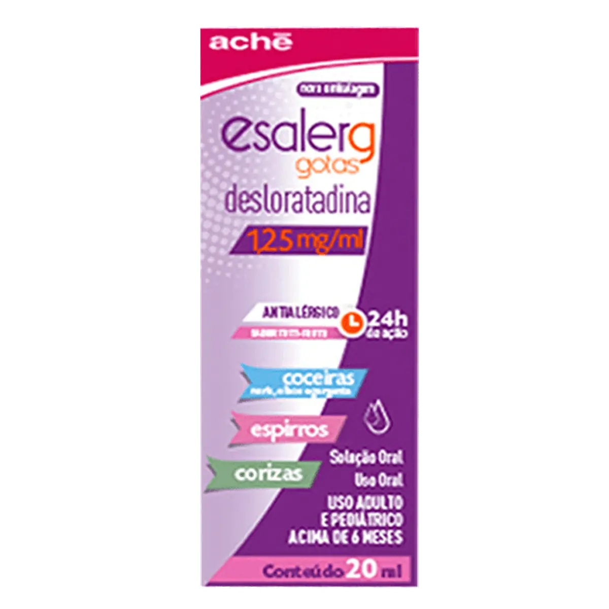ESALERG 1,25MG/ML SOLUCAO ORAL FRASCO GOTAS COM 20ML