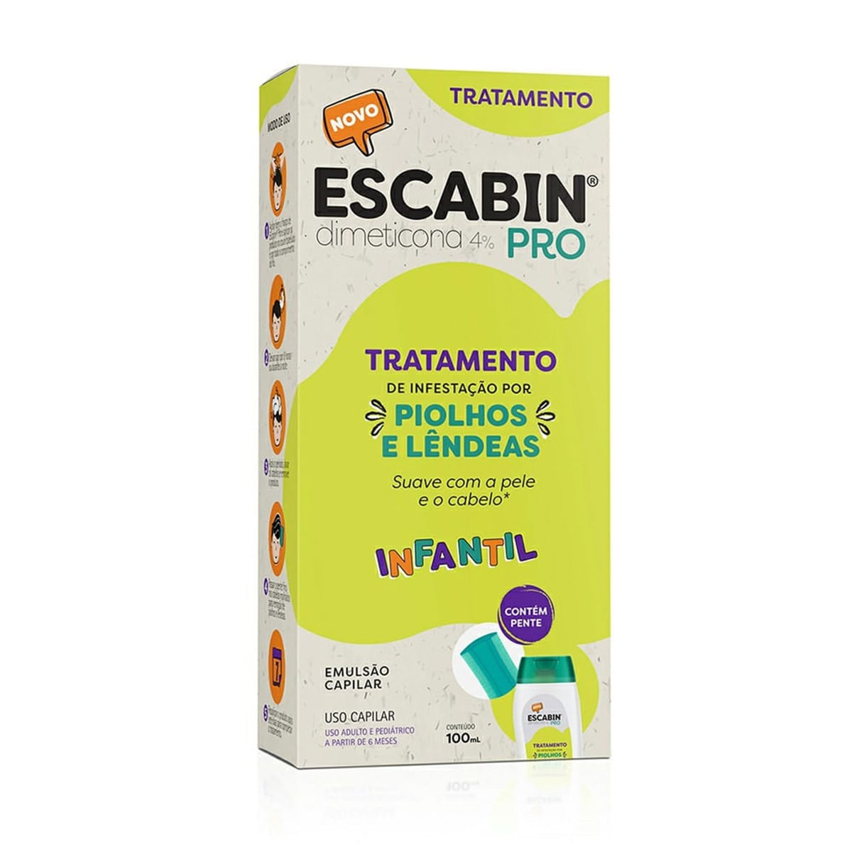 Thumbnail de ESCABIN PRO 4% EMULSAO FRASCO COM 100ML