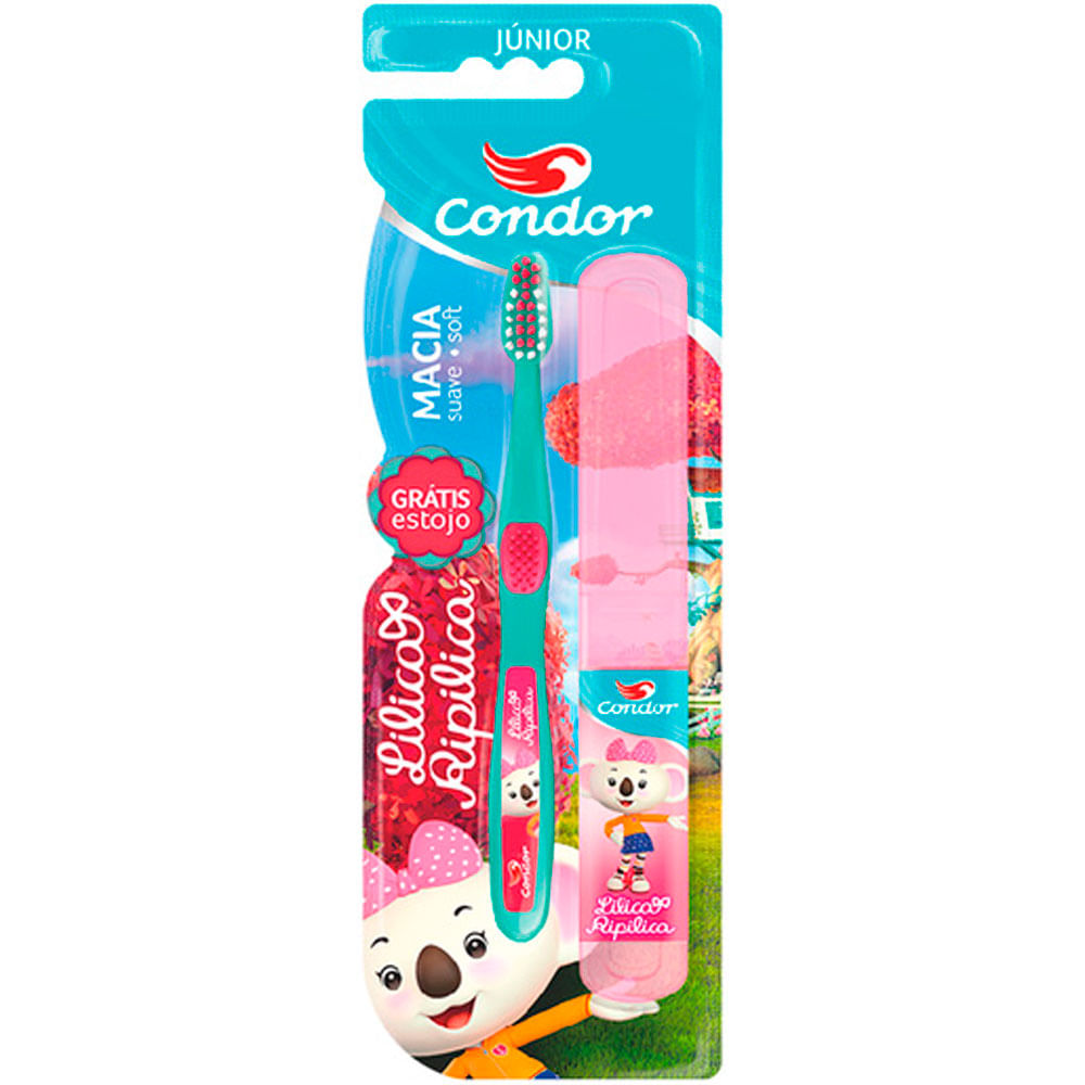 ESCOVA DE DENTE CONDOR INFANTIL LILICA RIPILICA JUNIOR