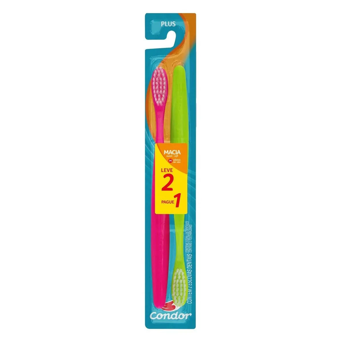 ESCOVA DE DENTE CONDOR PLUS MACIA