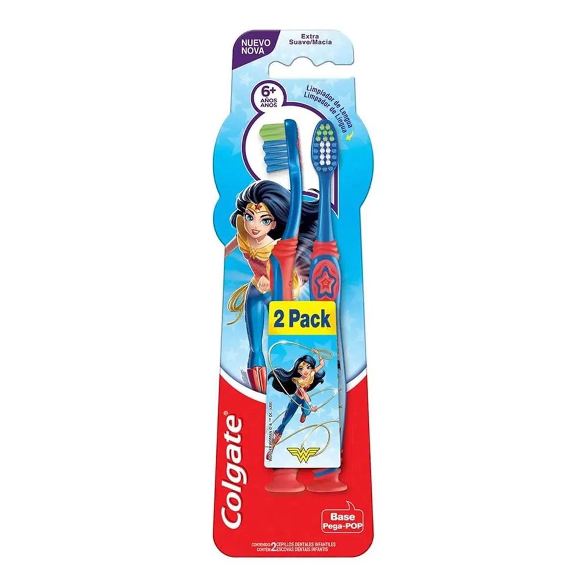 ESCOVA DENTAL COLGATE SMILES 6+ MULHER MARAVILHA COM 2 UNIDADES
