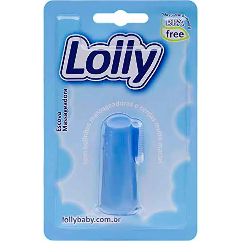 ESCOVA MASSAGEADORA LOLLY CLASSIC AZUL