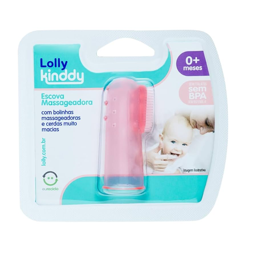 ESCOVA MASSAGEADORA LOLLY CLASSIC ROSA