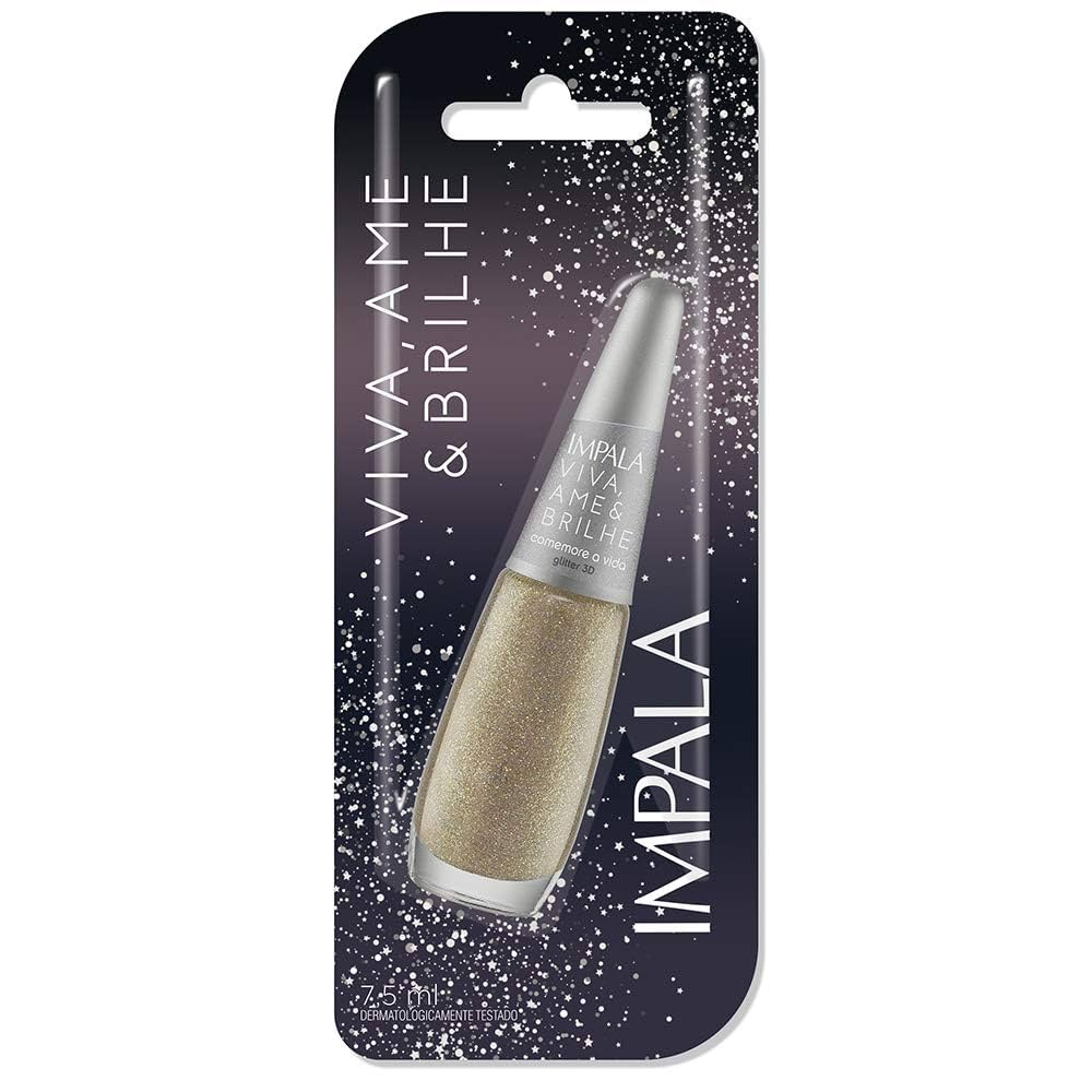 ESMALTE GLITTER 3D IMPALA COMEMORE A VIDA
