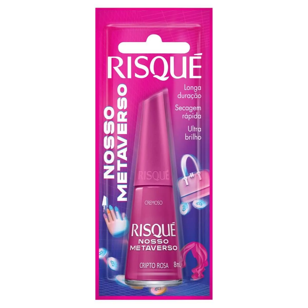 ESMALTE METALICO RISQUE MANICURES ESMALTERAPIA