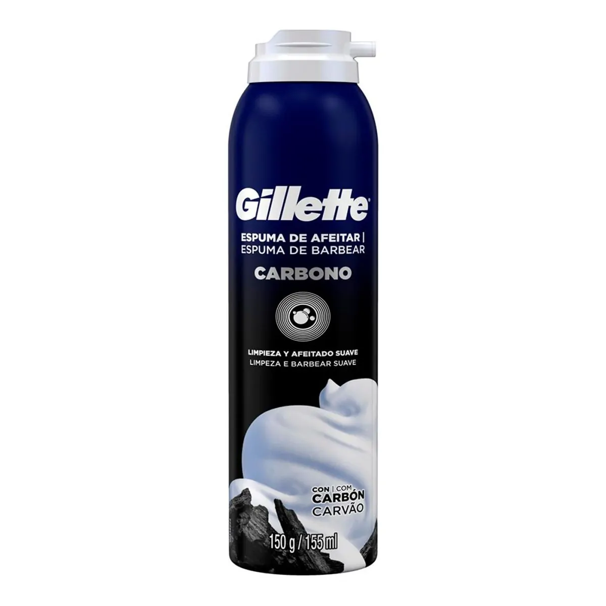 ESPUMA DE BARBEAR GILLETTE CARVAO 150G