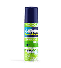 ESPUMA DE BARBEAR GILLETTE PARA PELE SENSIVEL 150G COM 1 UNIDADE
