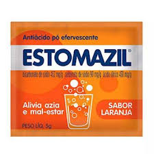ESTOMAZIL 462MG+90MG+438MG PO EFERVESCENTE SABOR LARANJA CAIXA COM 50 ENVELOPES DE 5G