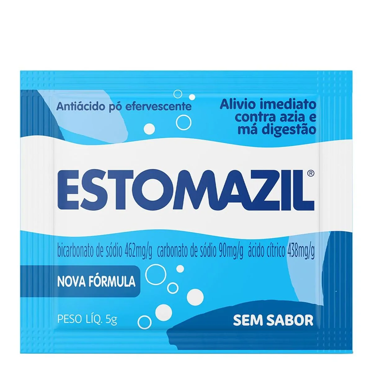 ESTOMAZIL 462MG+90MG+438MG PO EFERVESCENTE