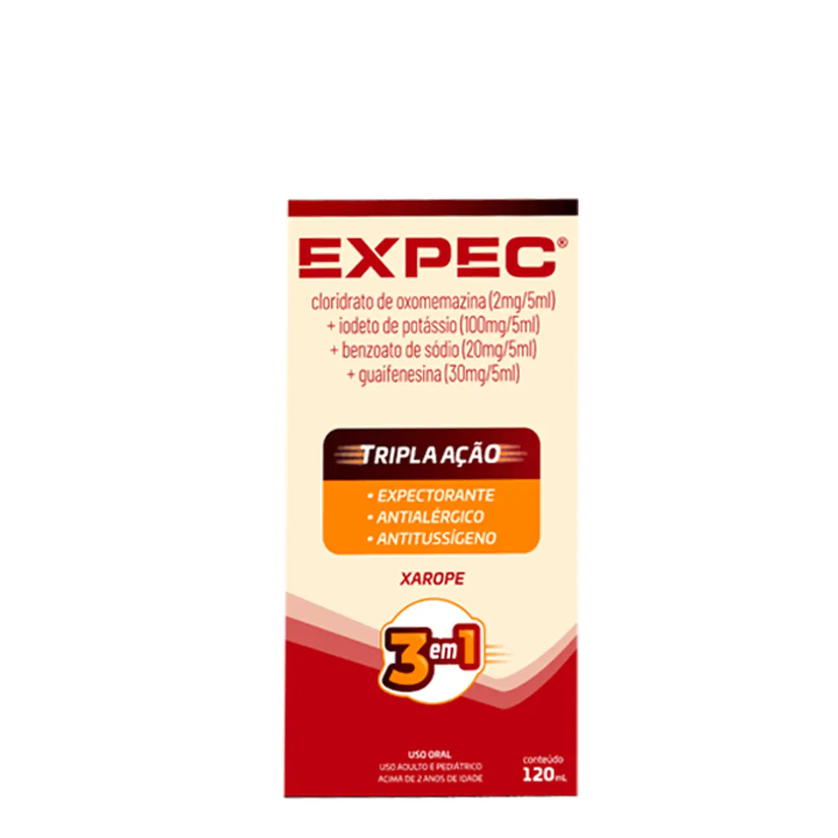 EXPEC XAROPE FRASCO COM 120ML