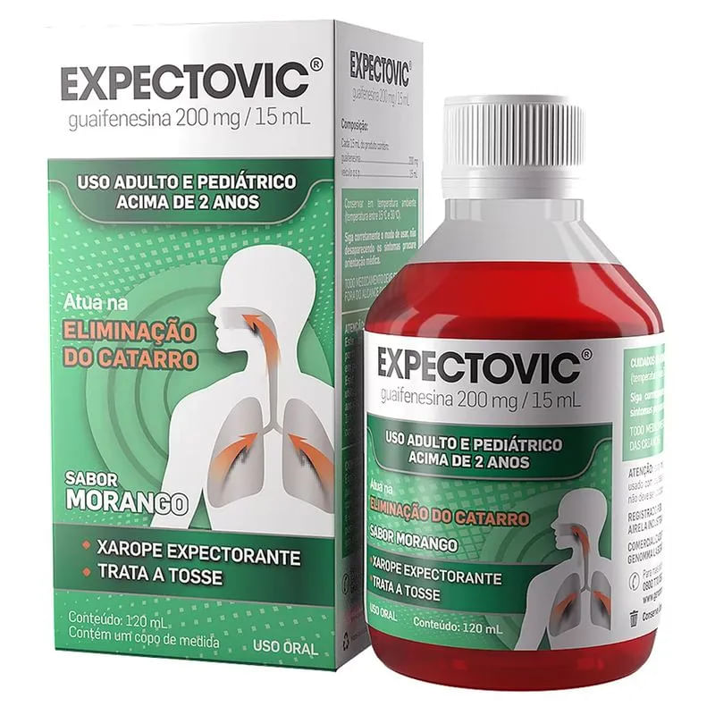 EXPECTOVIC 13,333MG/ML XAROPE FRASCO COM 120ML E COPO MEDIDA