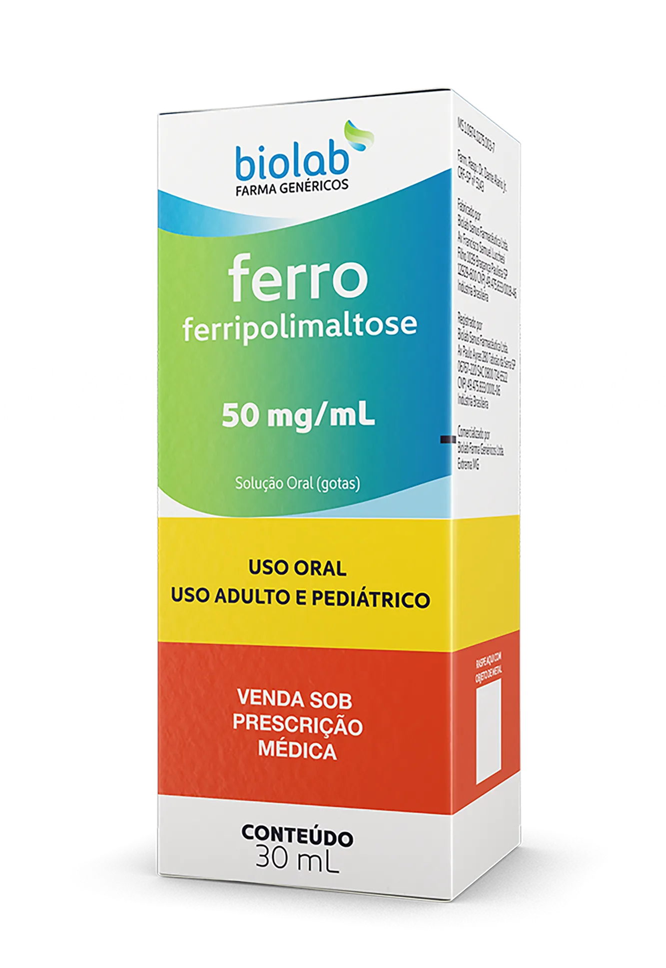 FERRO 50MG/ML BIOLAB SOLUCAO GOTAS FRASCO COM 30ML