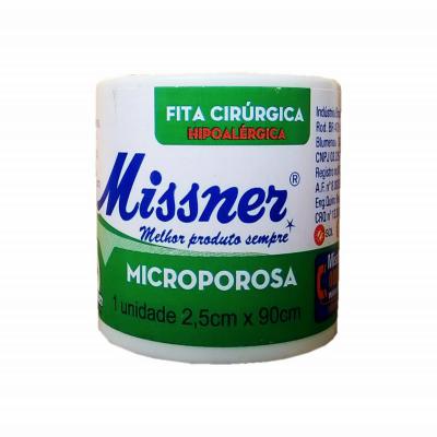 FITA MICROPOROSA BRANCA 2,5CM X 0,90M