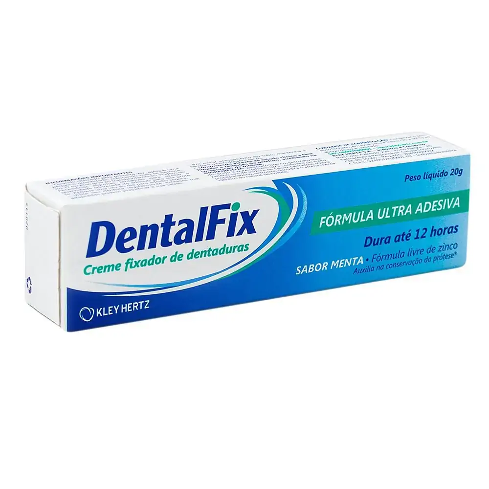 FIXADOR DE DENTADURA DENTALFIX SABOR MENTA BISNAGA COM 20G