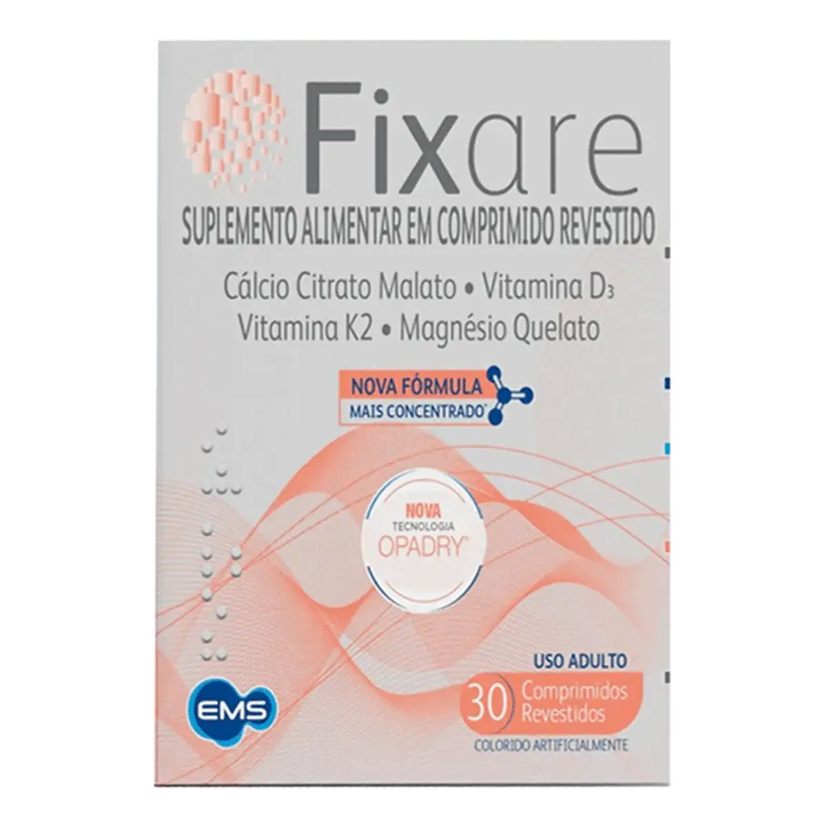 FIXARE CAIXA COM 30 COMPRIMIDOS