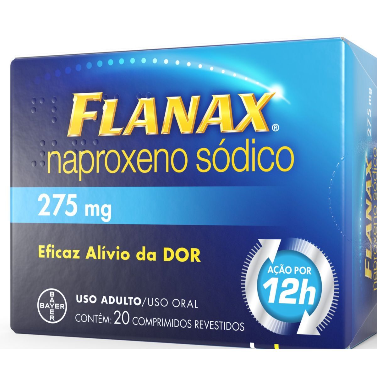 FLANAX 275MG BAYER CAIXA COM 20 COMPRIMIDOS REVESTIDOS